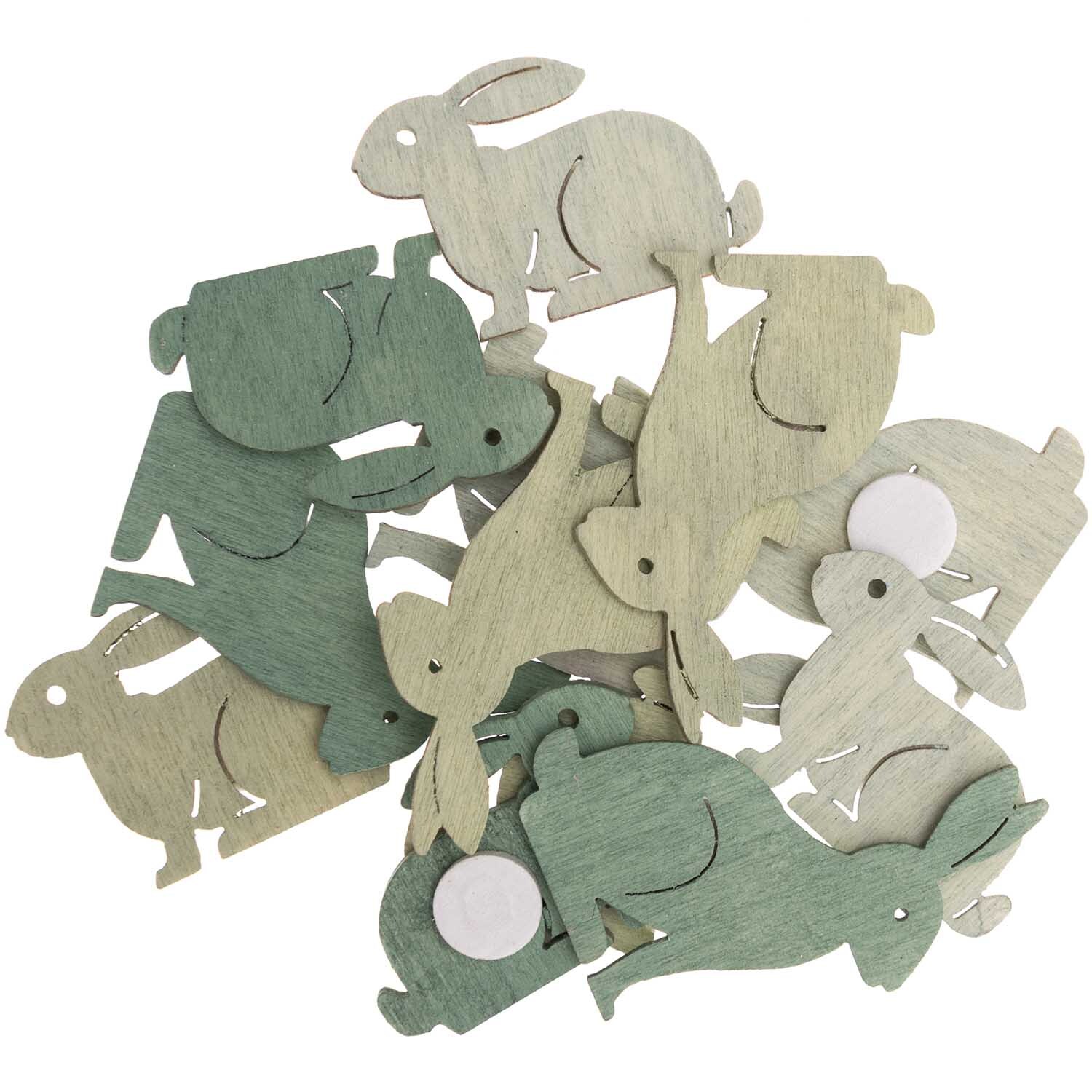 Holzsticker Hase klein 12 Stück Holzsticker Hase klein 12 Stück