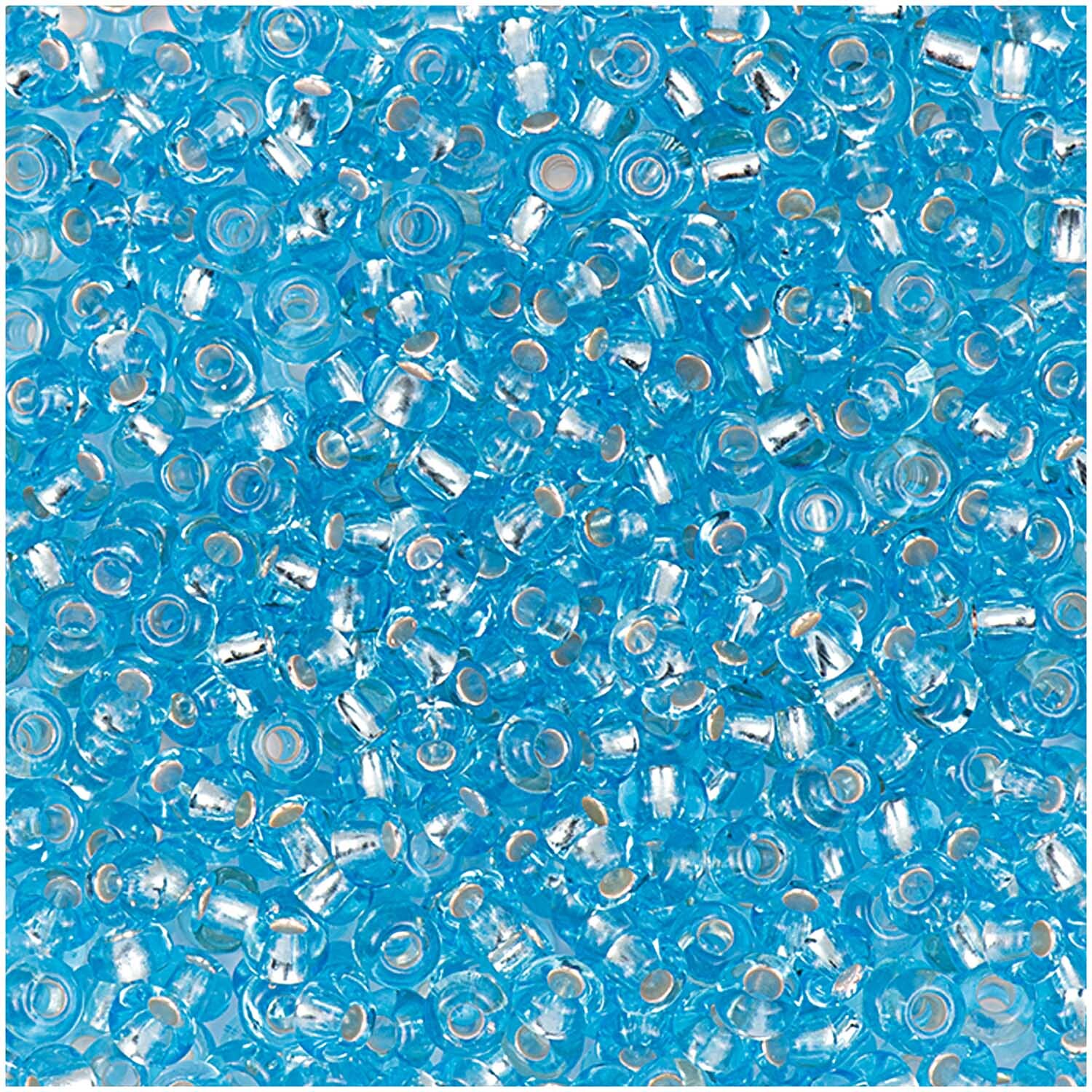 Hellblau Transparent Einzug Silber
