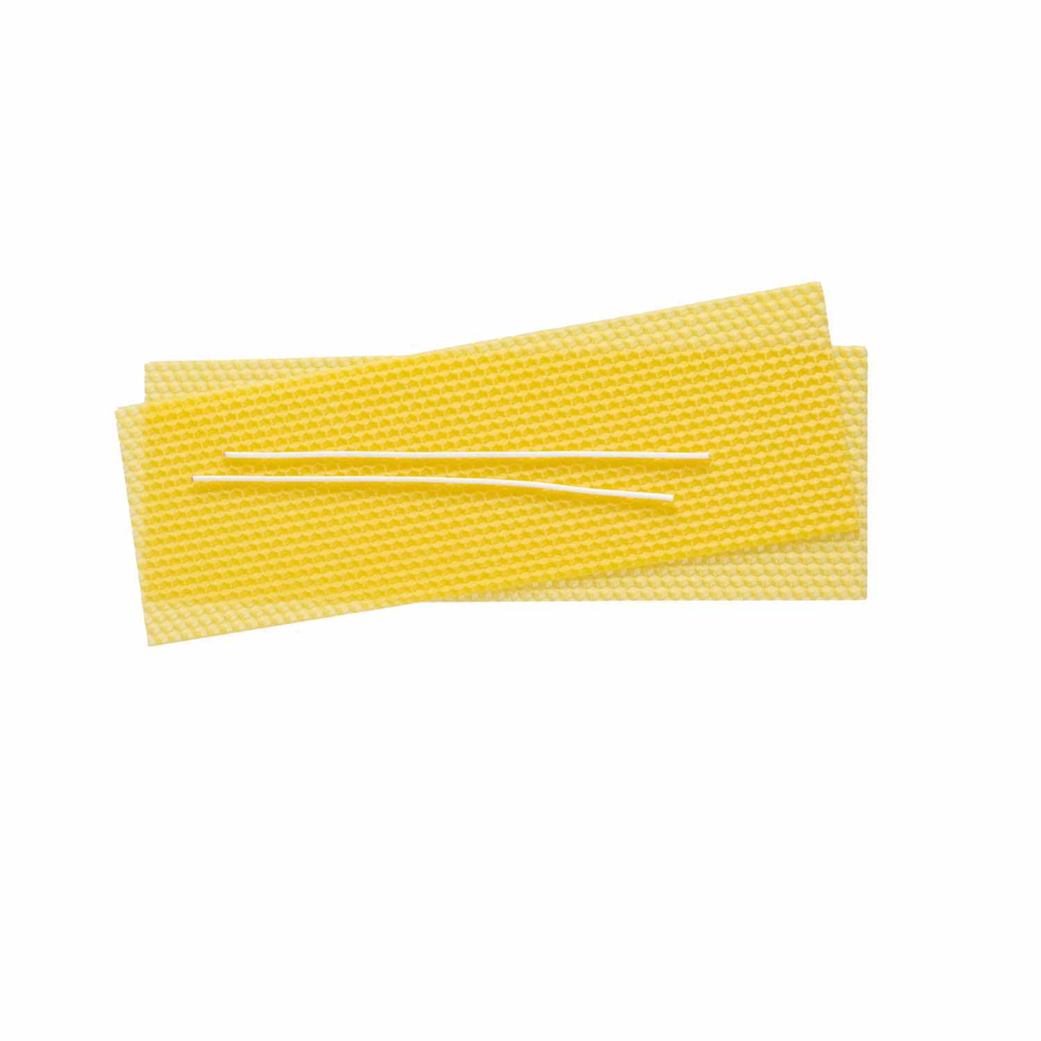 Bienenwachswaben 30x10cm 2 Platten und 2 Dochte
