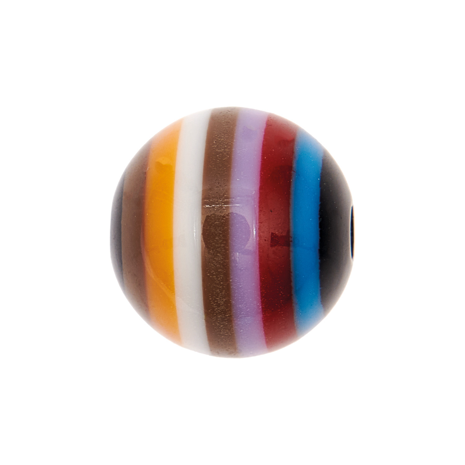 itoshii Gestreifte Perle rund lila Mix 15mm 1 Stück itoshii Gestreifte Perle rund lila Mix 15mm 1 Stück