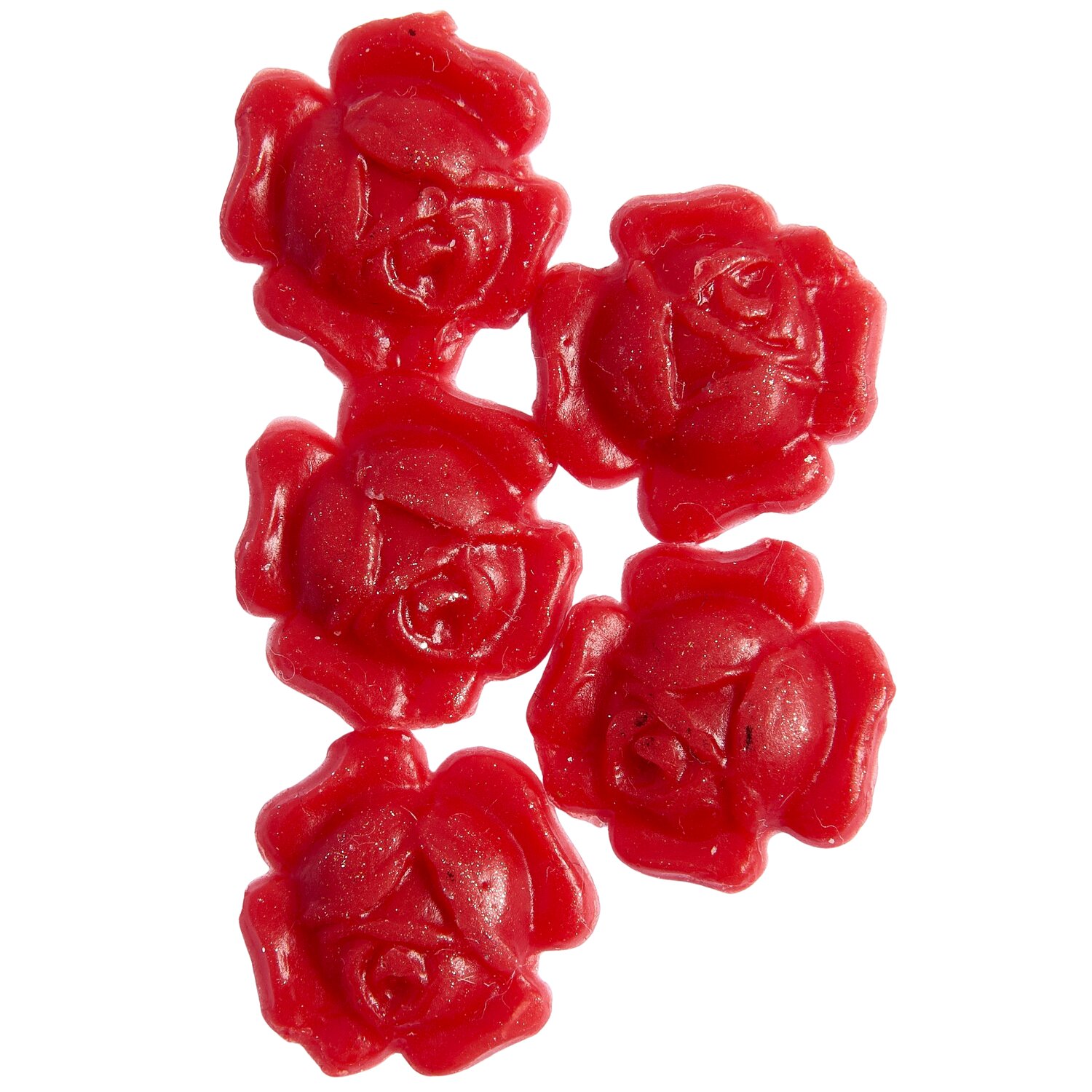 Wachsdekor Rosenblüte Farbe Rot von Rico Design