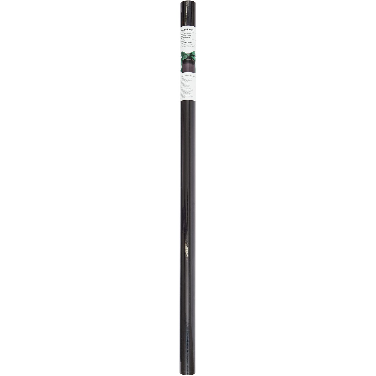 Geschenkpapier Lack 200x70cm  100g/m² Farbe Schwarz von Rico Design