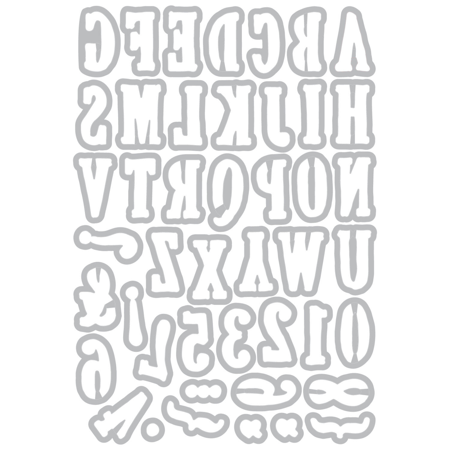 Framelits Die Set Fine Line Alpha #2 45PK von idee. Creativmarkt 