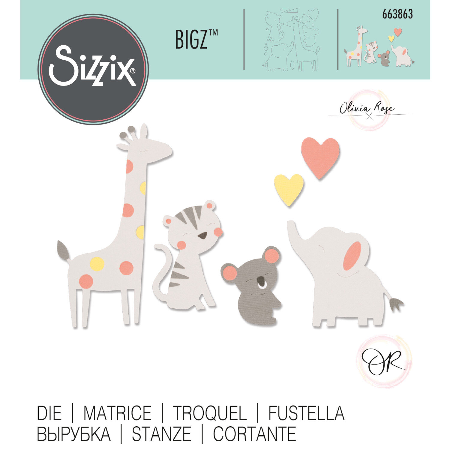 Bigz Die Zoo Friends by Olivia Rose von idee. Creativmarkt
