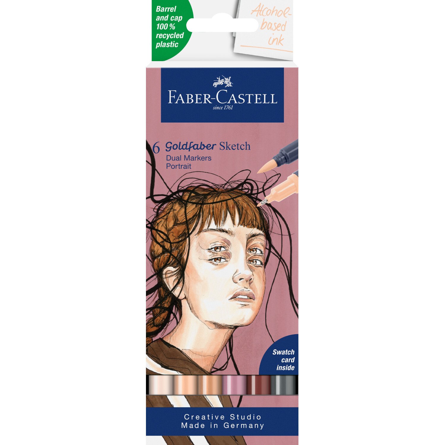 Goldfaber Sketch Marker Etui Portrait Set 6 Stück