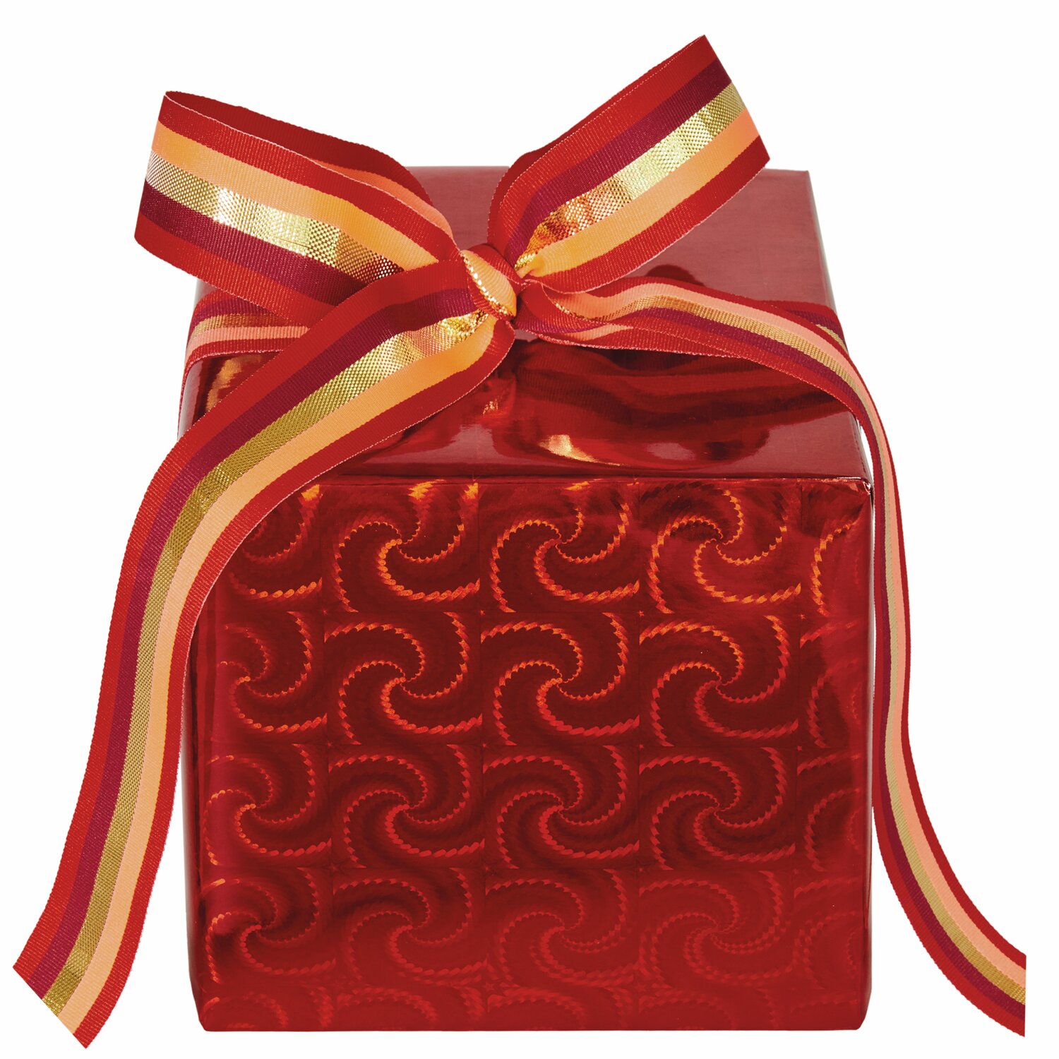 Paper Poetry Geschenkpapier holographisch mit Sternen 200x70cm 80g/m² Farbe Rot von Rico Design