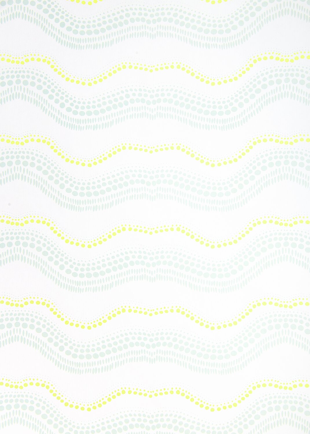 Paper Poetry Motivpapierblock The Sky is the Limit mit wellenförmigem Muster in Gelb und Blau.