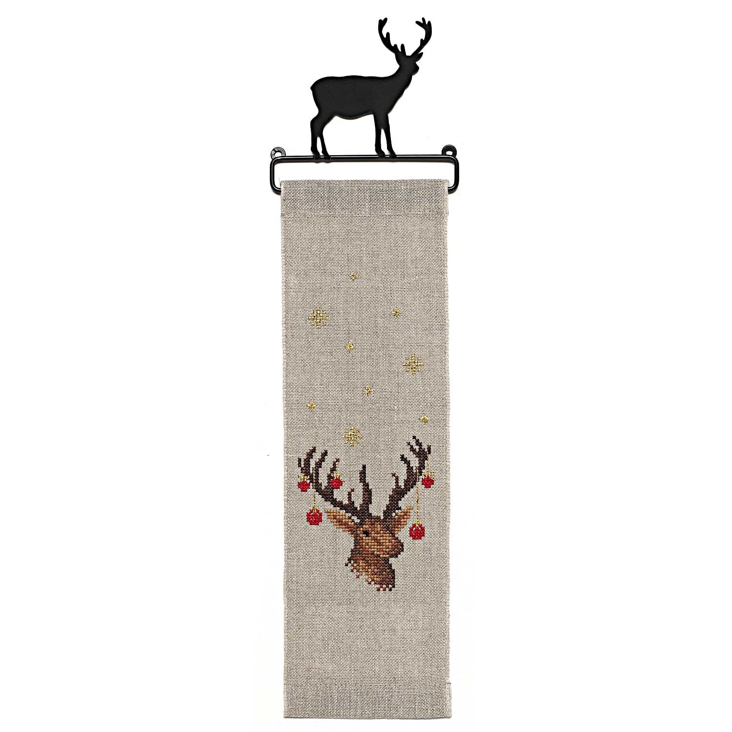 Stickpackung Behang Hirsch 10x32cm