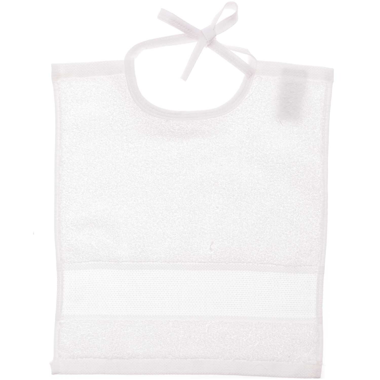 Lätzchen 30x34cm Farbe Weiß von Rico Design