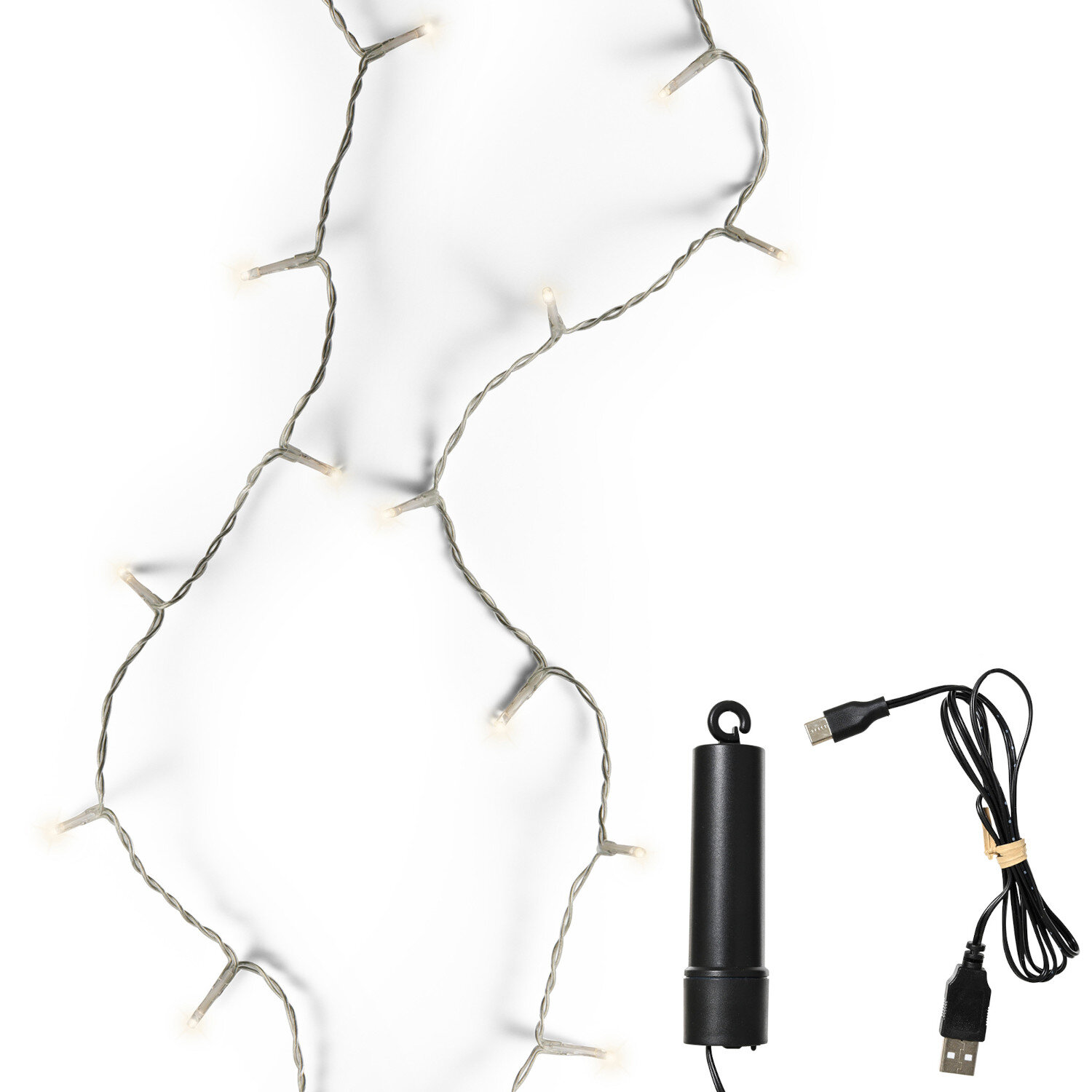 LED Duracharge basic lights outdoor 367,5cm Farbe Transparent von Kaemingk 