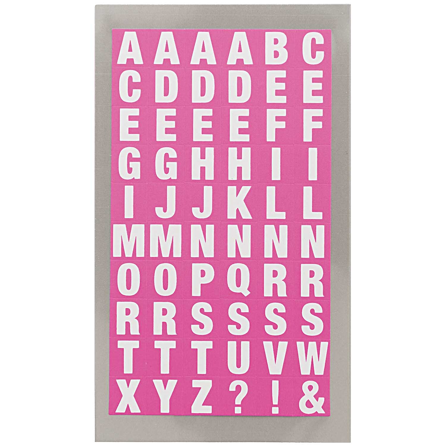 Paper Poetry Office Sticker Buchstaben pink-weiß 4 Bogen Paper Poetry Office Sticker Buchstaben pink-weiß 4 Bogen