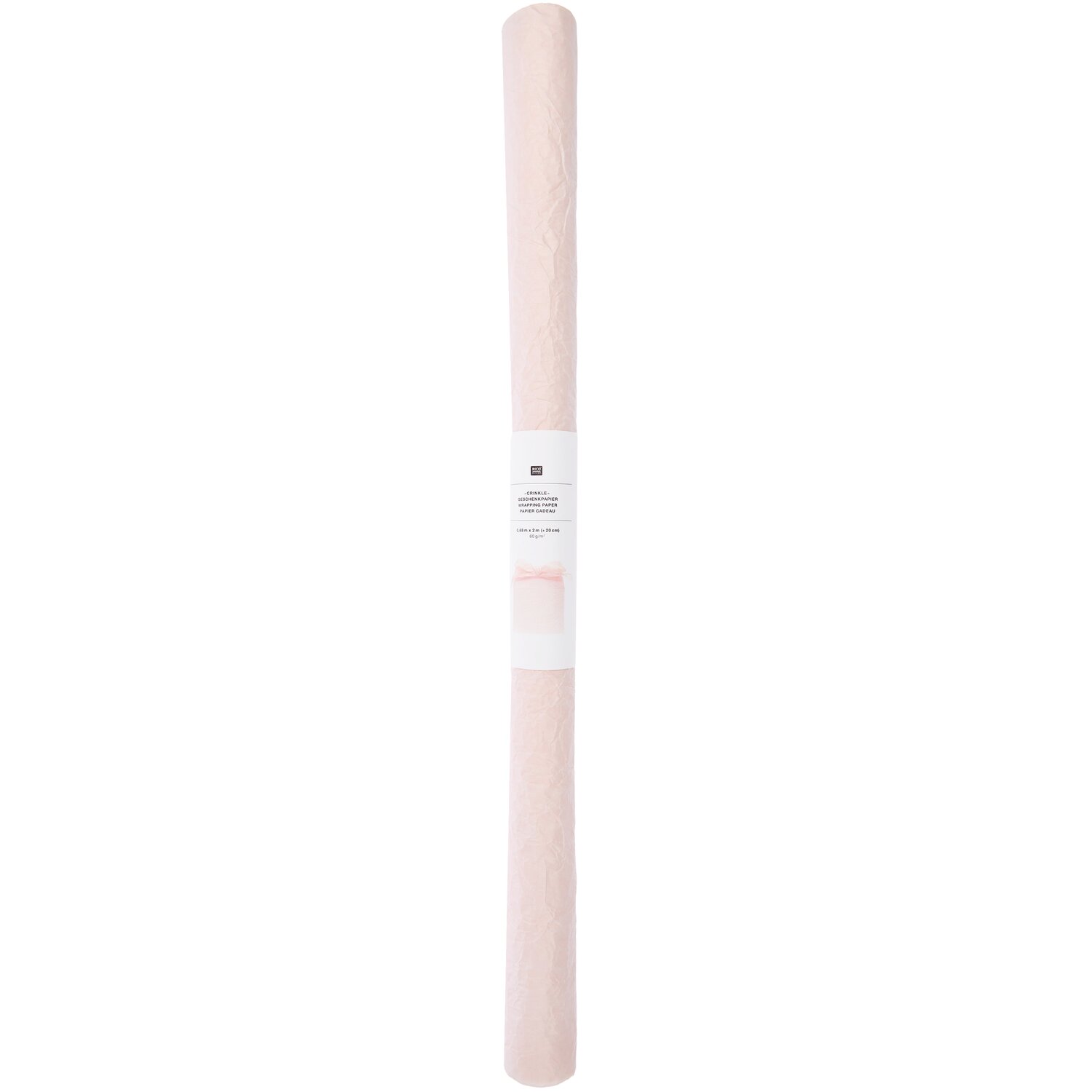 Knitter Geschenkpapier 0,68x2m Farbe Apricot von Rico Design
