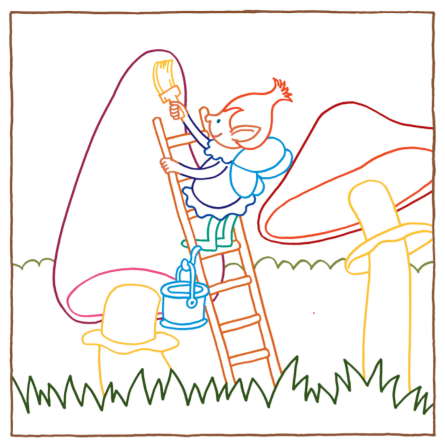 Zauberpapier Malbuch im Feenwald von frechverlag