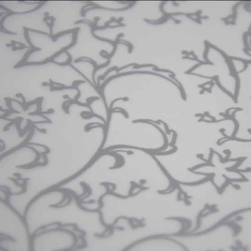 Faltblätter transparent Blüten silber 15x15cm 32 Stück von MarpaJansen 