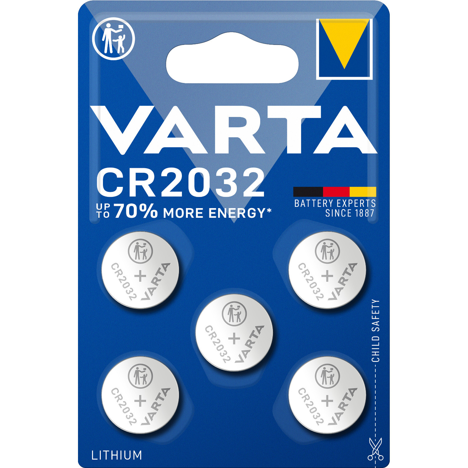 CR 2032 V 5-BL (6032) Varta 5 Stück
