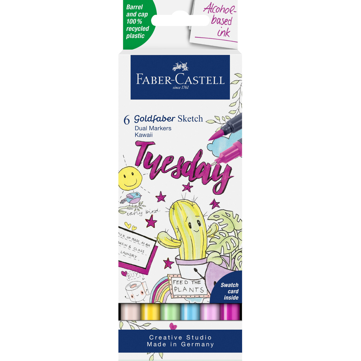 Goldfaber Sketch Marker Kawaii Set 6 Stück