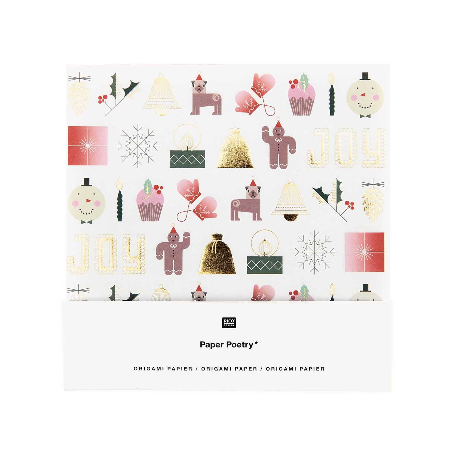 Paper Poetry Origami I love Christmas 50 Blatt von Rico Design