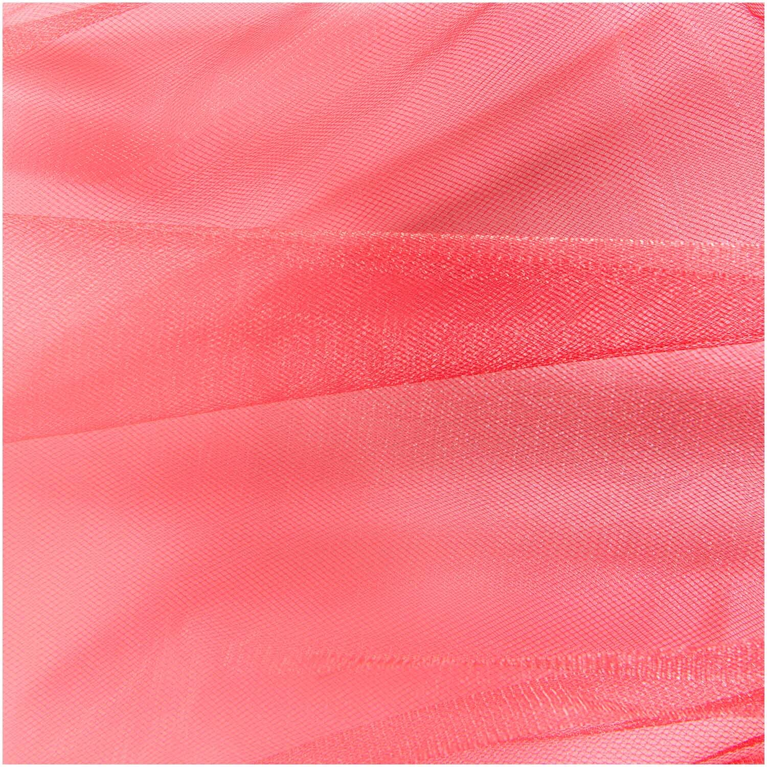 Tüll 50cm 5m Farbe Rot von Rico Design Tüll 50cm 5m von Rico Design in leuchtendem Rot, ideal für kreative Nähprojekte und Dekorationen.