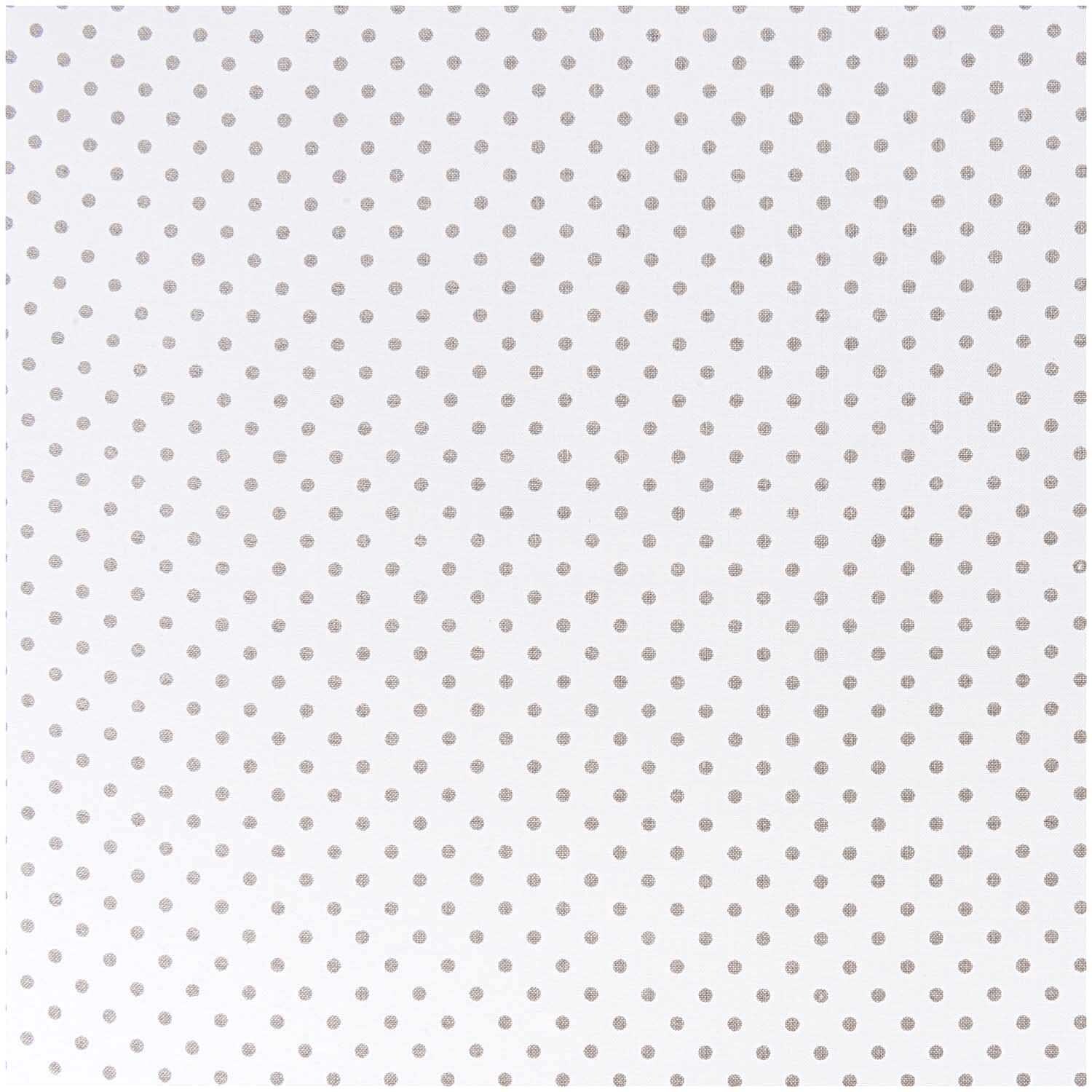 Stoff Punkte klein weiß-grau 50x140cm Stoff Punkte klein weiß-grau 50x140cm