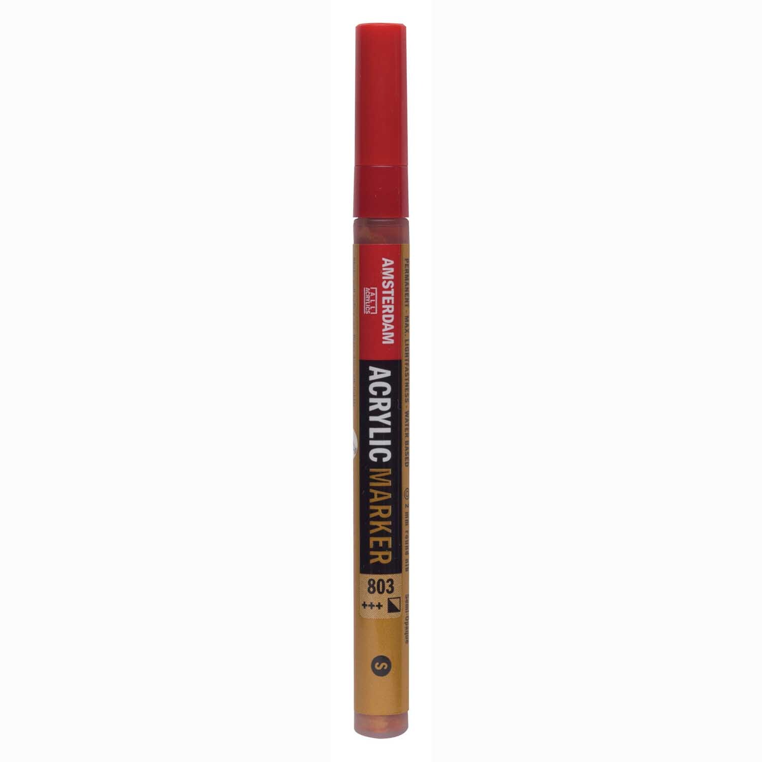 AMSTERDAM Acrylic Marker 1-2mm Goldfarbe