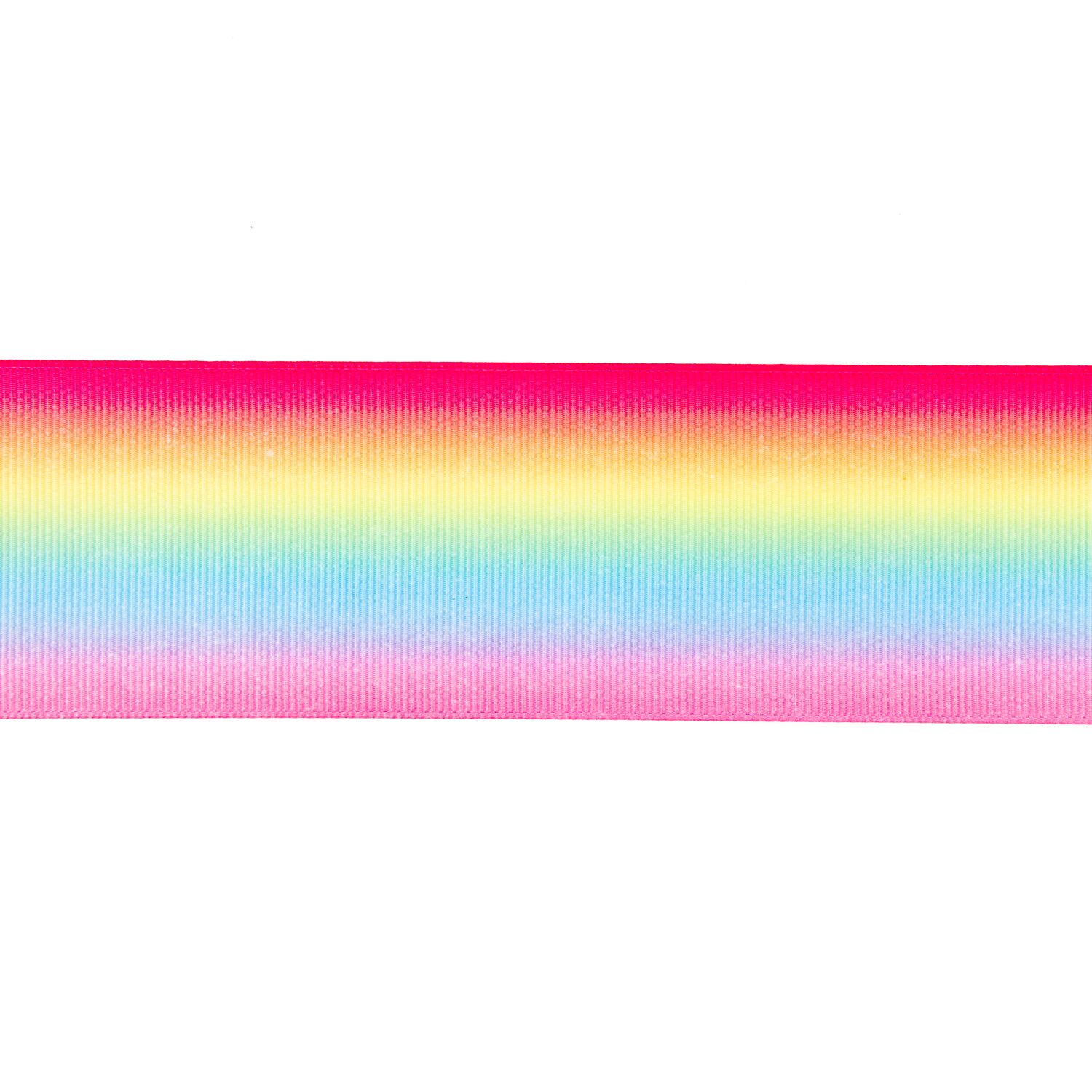 Dekoband mehrfarbig 5cm 3m von Rico Design in leuchtenden Regenbogenfarben für kreative Projekte.