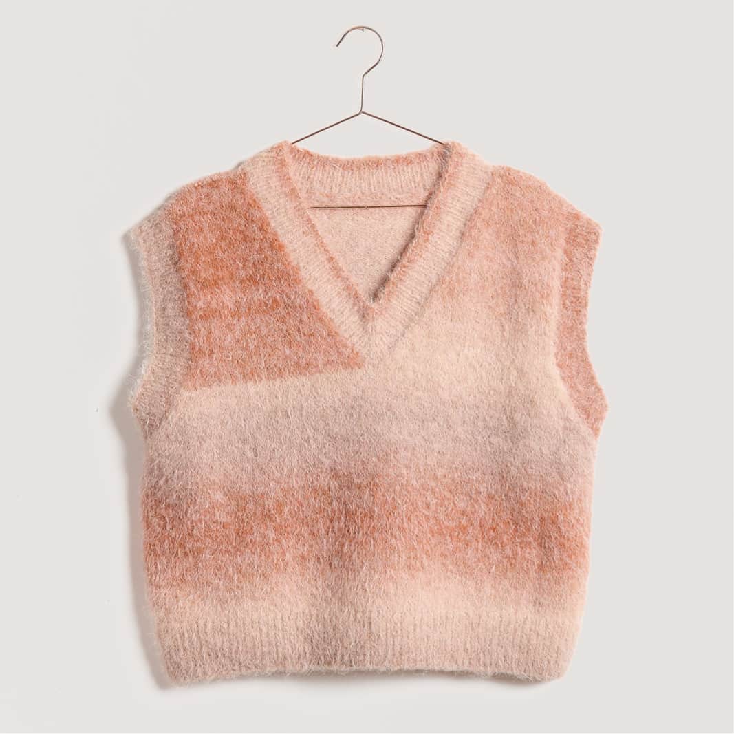 Gestrickter Pullunder: Modell 33 aus dem Heft Lovewool No. 23