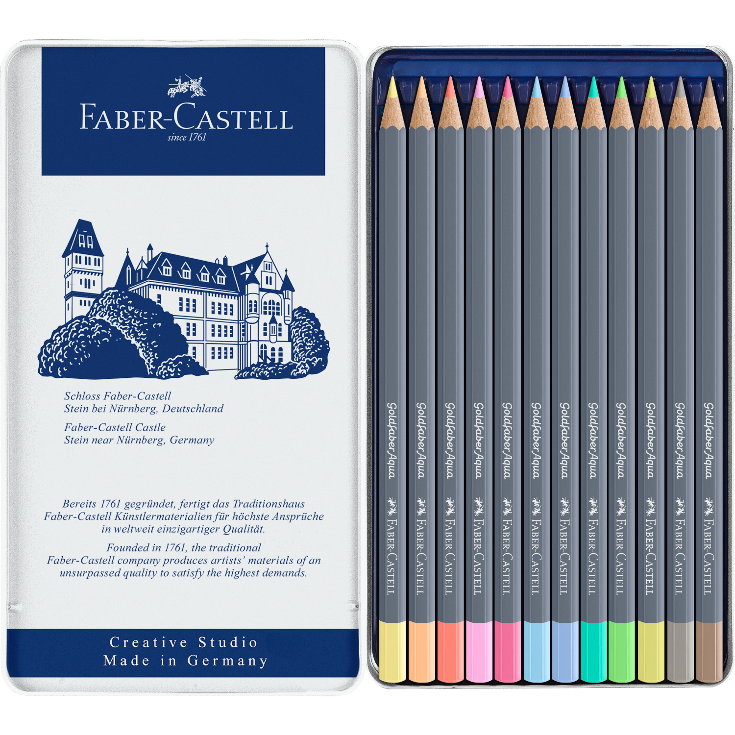 Goldfaber Aqua Aquarellstifte Pastell im Metalletui Goldfaber Aqua Aquarellstifte Pastell im Metalletui