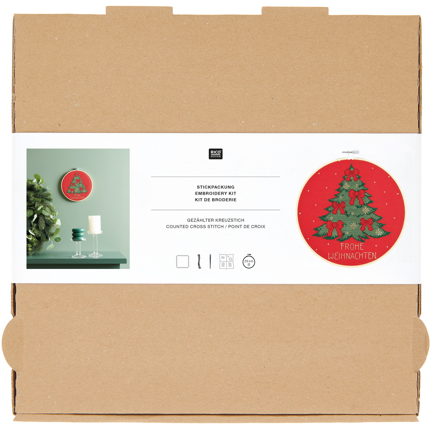 Stickpackung Bild Weihnachtsbaum Stickpackung Bild Weihnachtsbaum