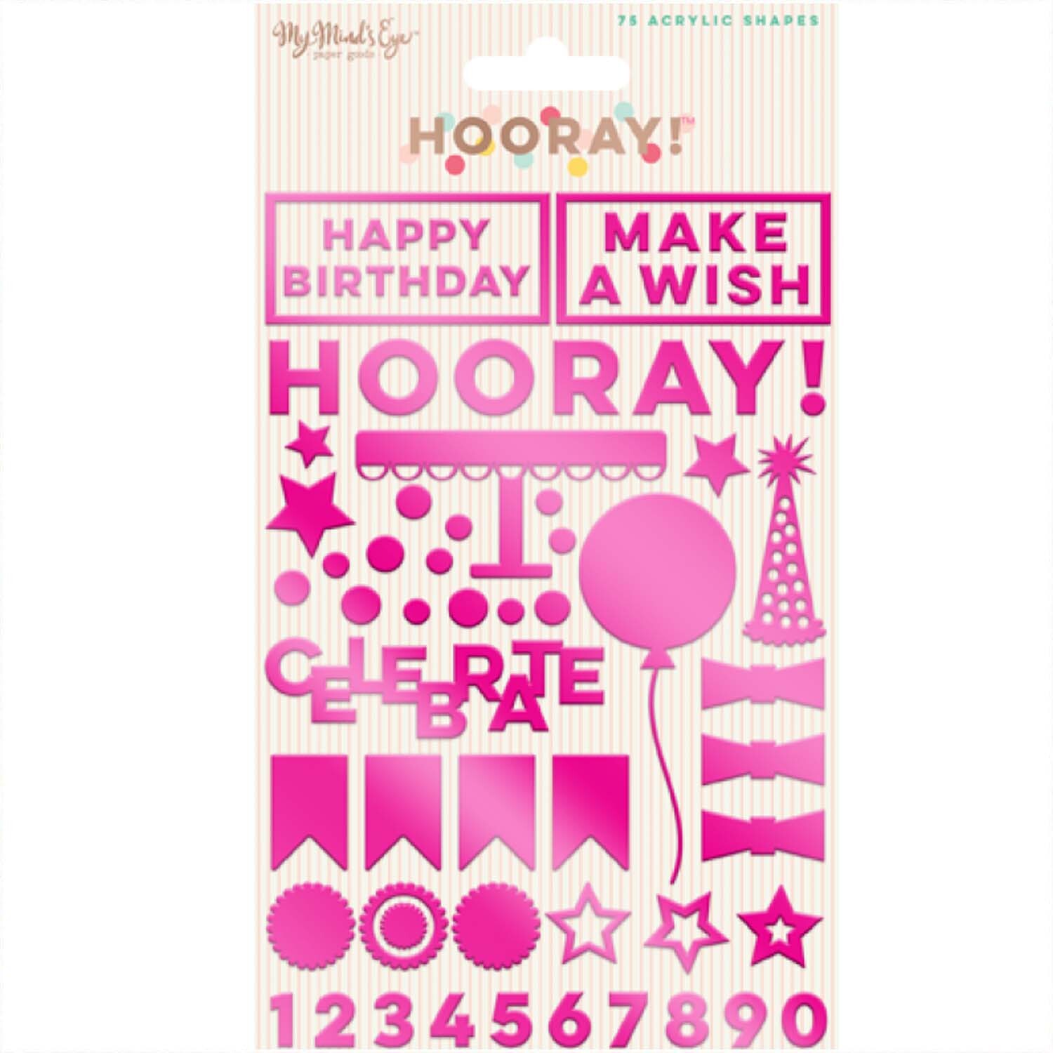 Hooray - Acrylic Shapes