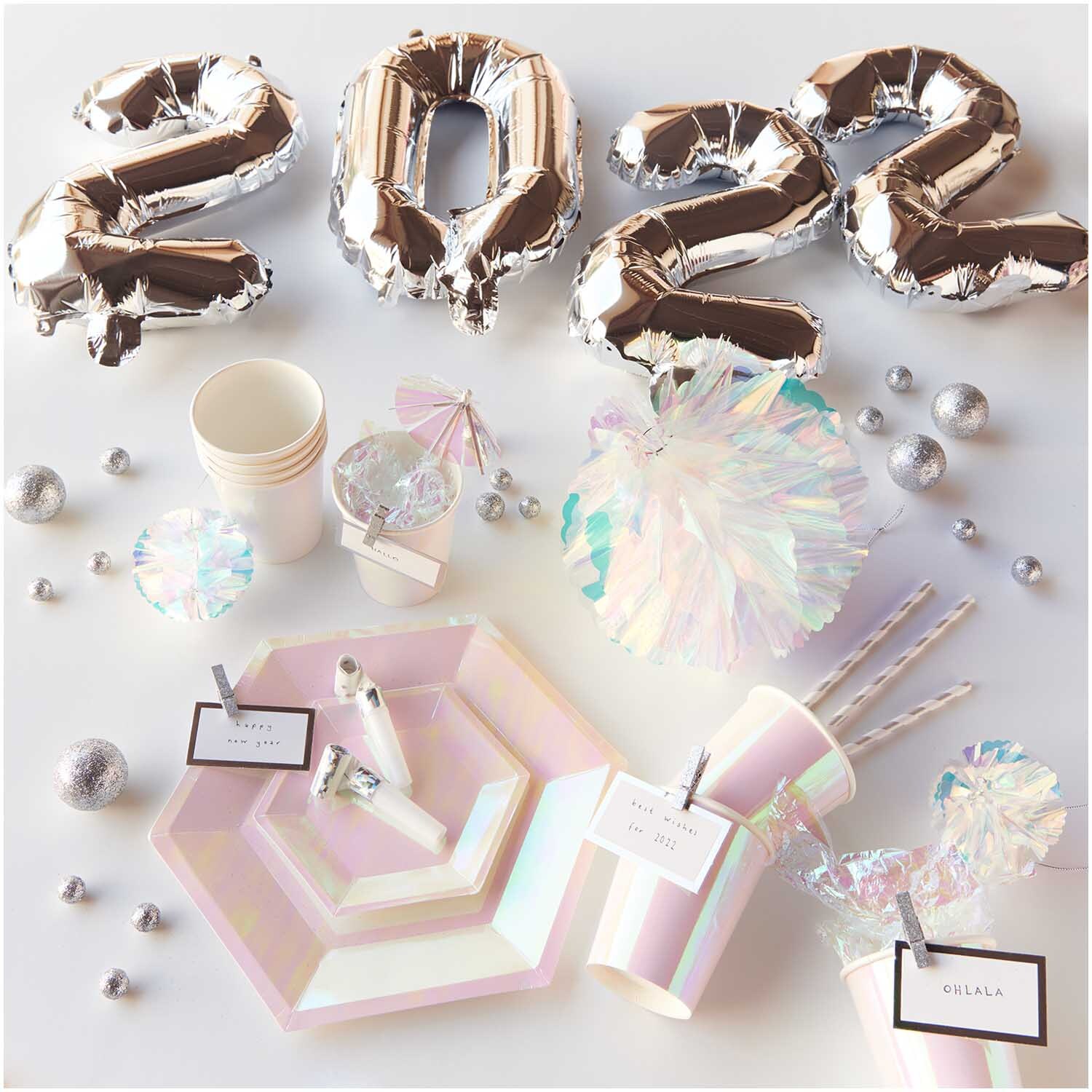 Pappteller holographisch 27x23,5cm 10 Stück Pappteller holographisch 27x23,5cm 10 Stück