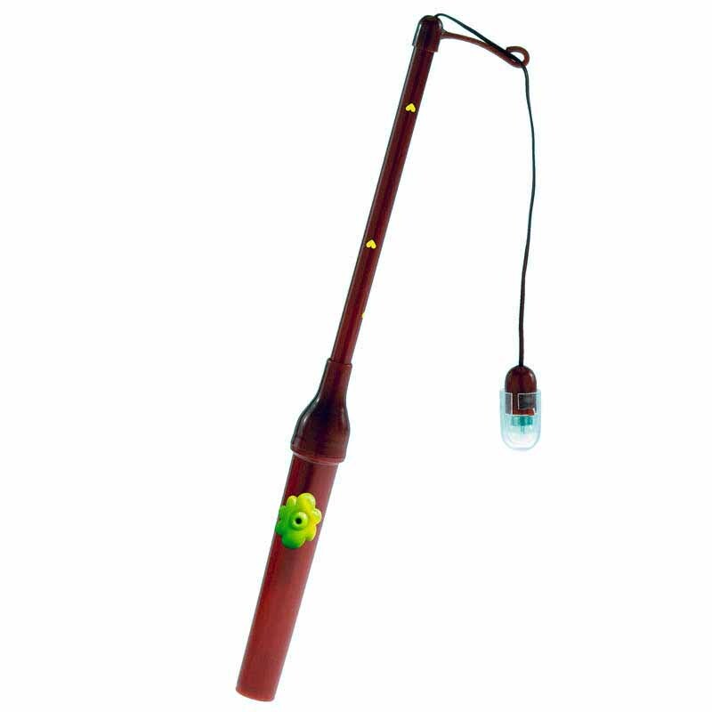 Laternenstab elektrisch mit Herzen Rot