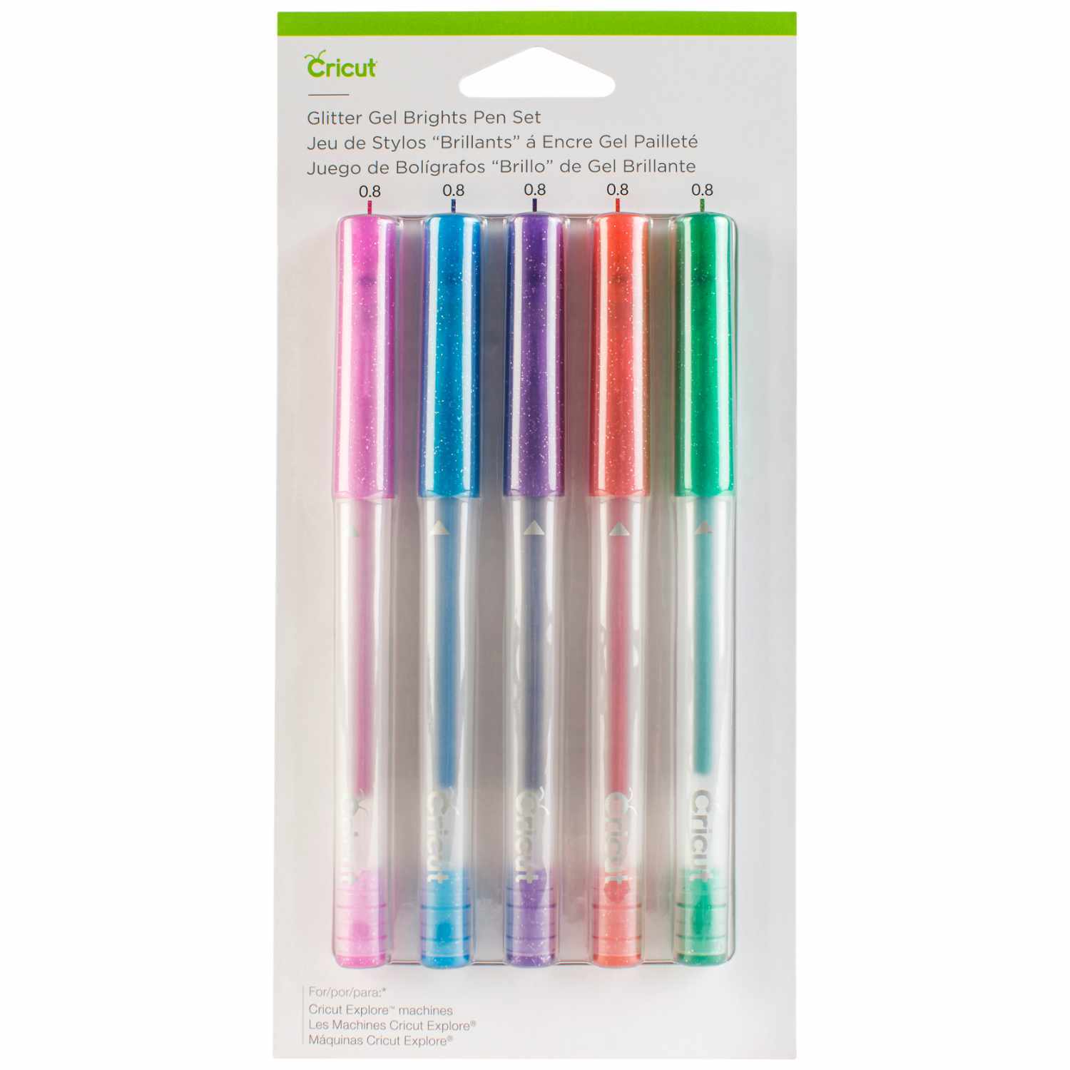 Glitter Gel Stifteset 0,8mm 5 Stück