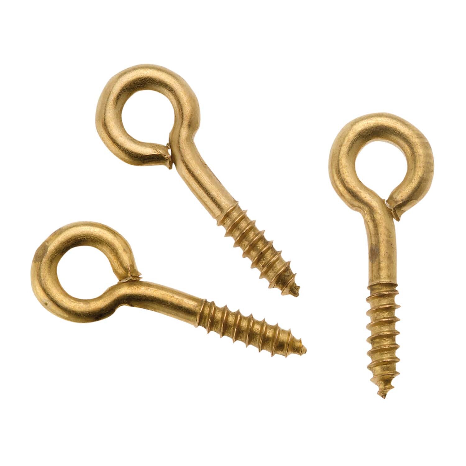 Ringschrauben geschlossen gold 8x3mm 24 Stück