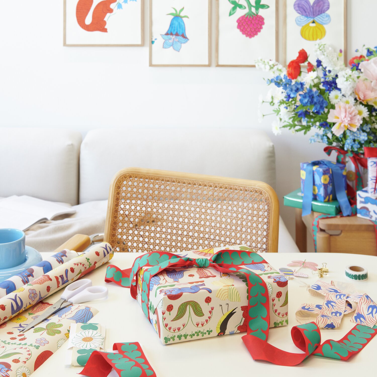 Geschenkpapier Midsommar Magic Geschenkpapier Midsommar Magic