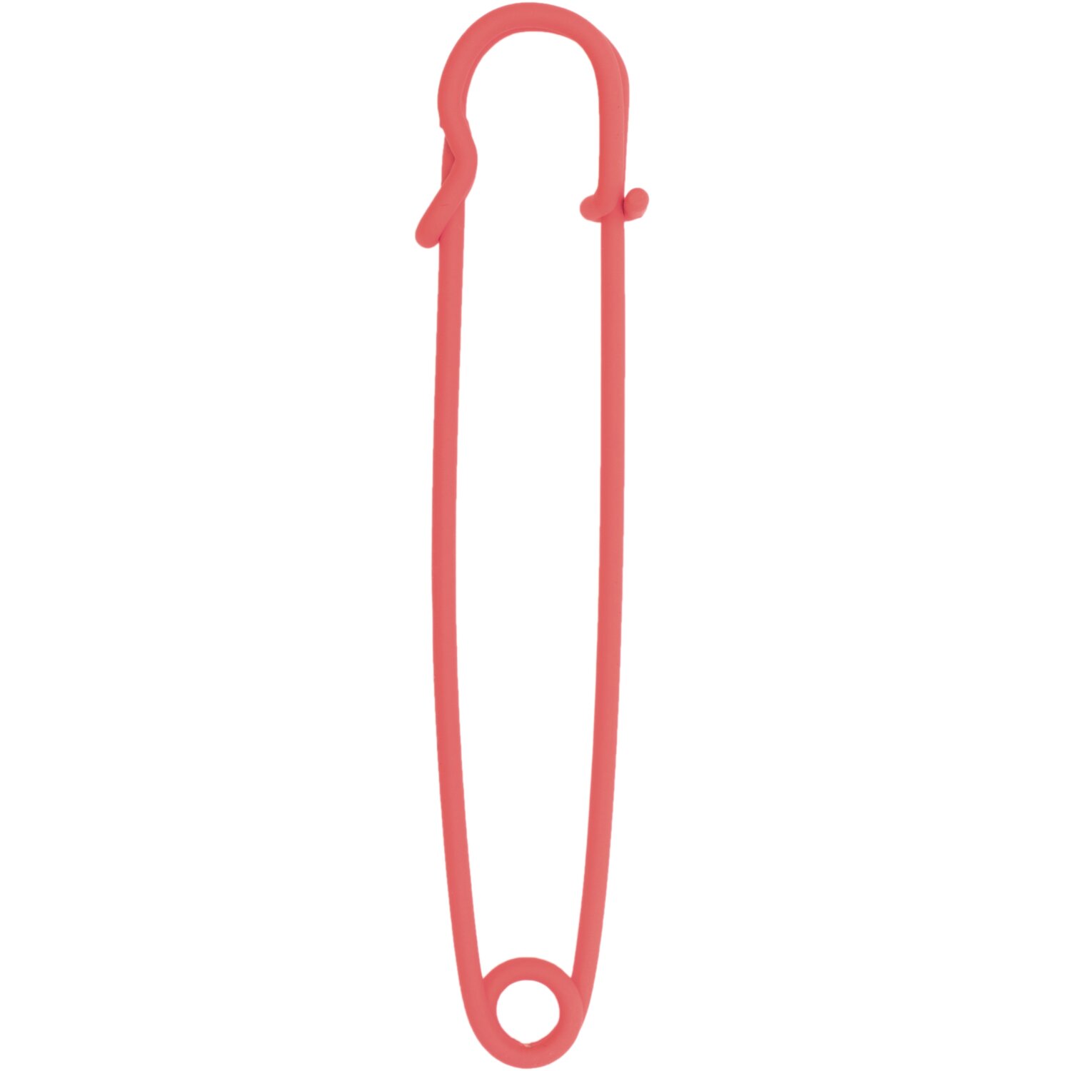 Kiltnadel neon orange 9cm 1 Stück von Rico Design, extra große Stecknadel aus Metall, ideal zum Sichern und Dekorieren von Stoffen und Kilts.
