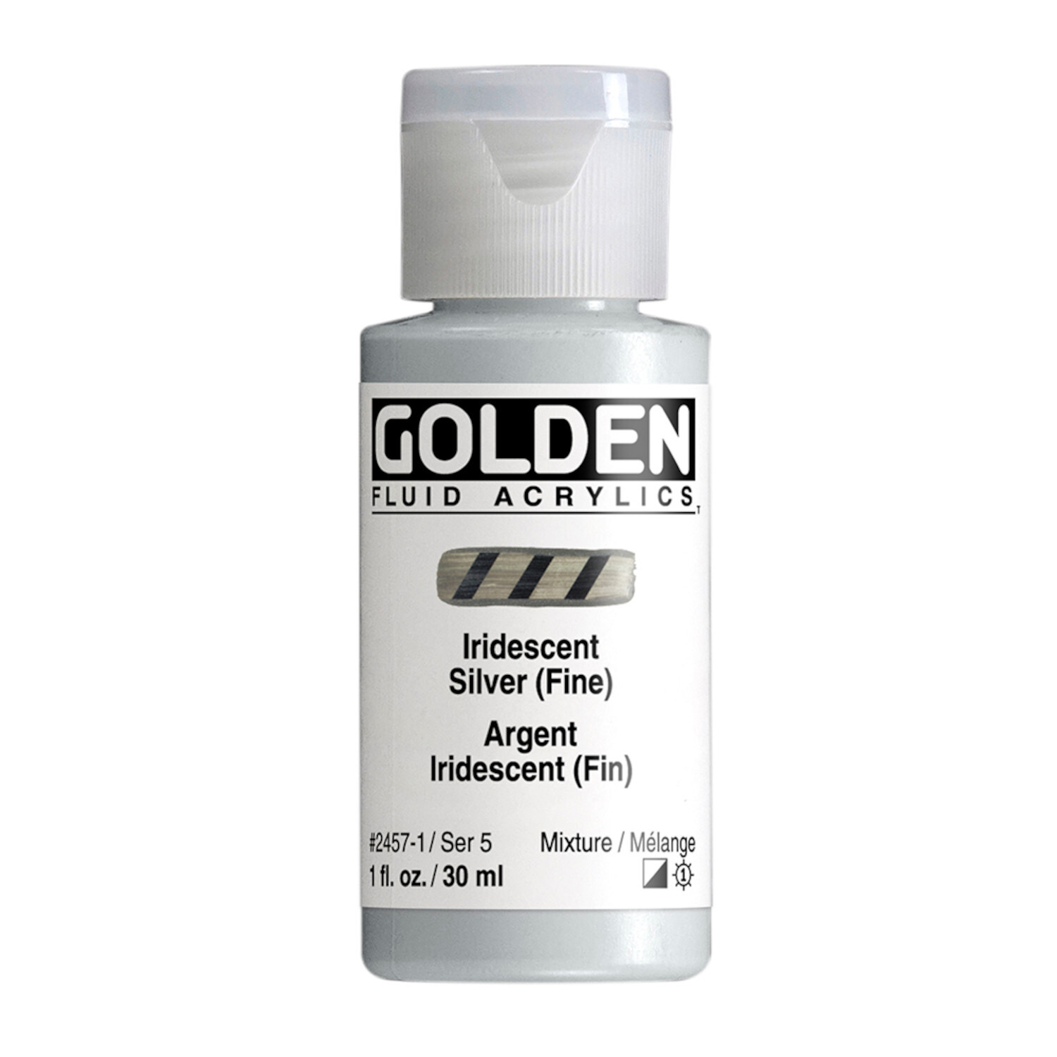 Golden Fluid Acrylfarbe Silber