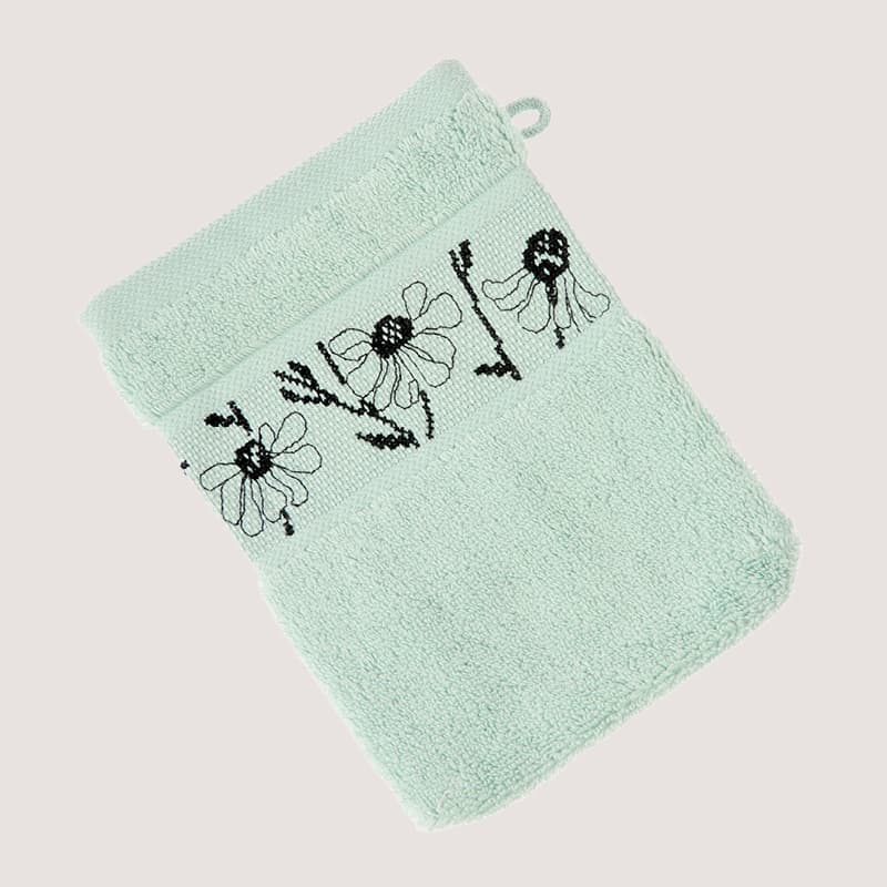 Stickset Waschhandschuh Mint Modell 80853 aus Stickbuch 186