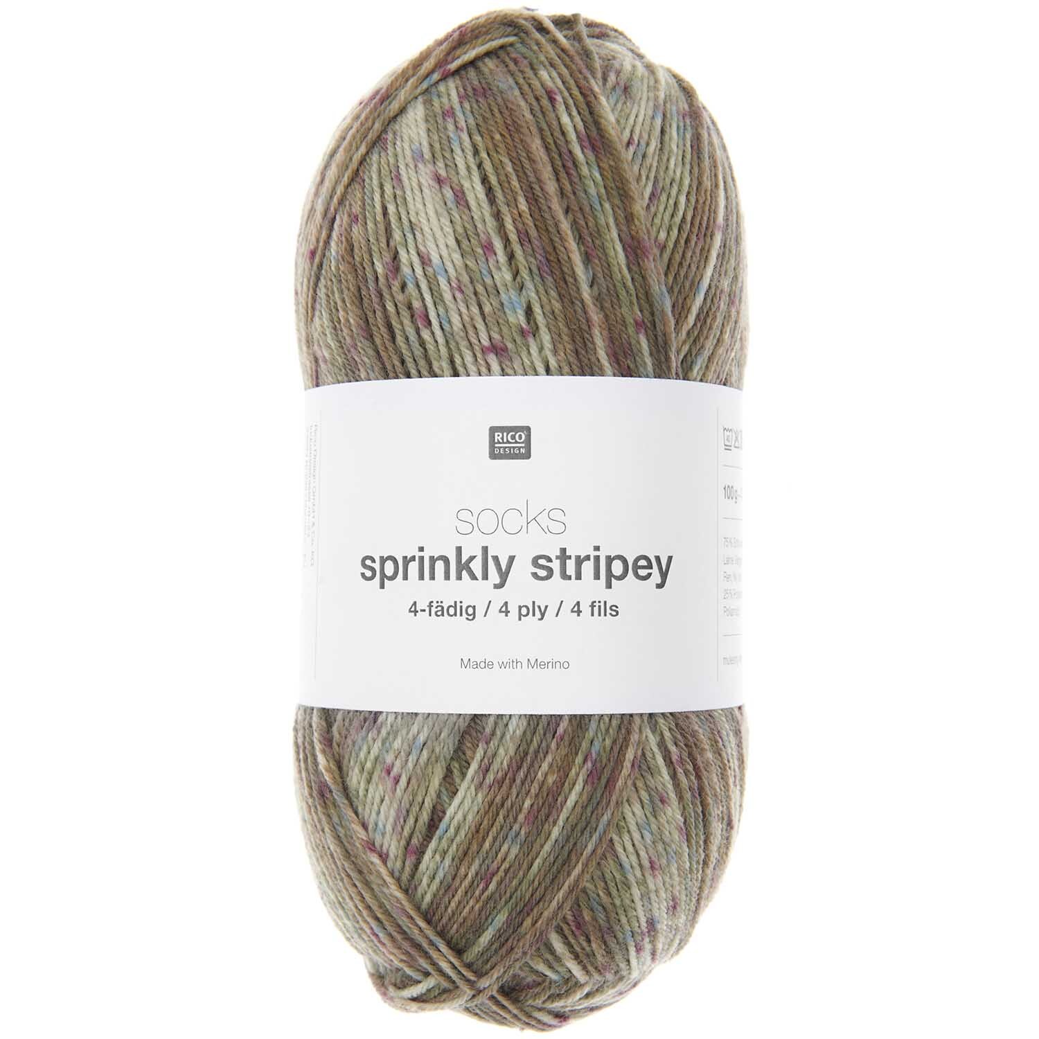 Socks Sprinkly Striply 6-fädig Socks Sprinkly Striply 6-fädig