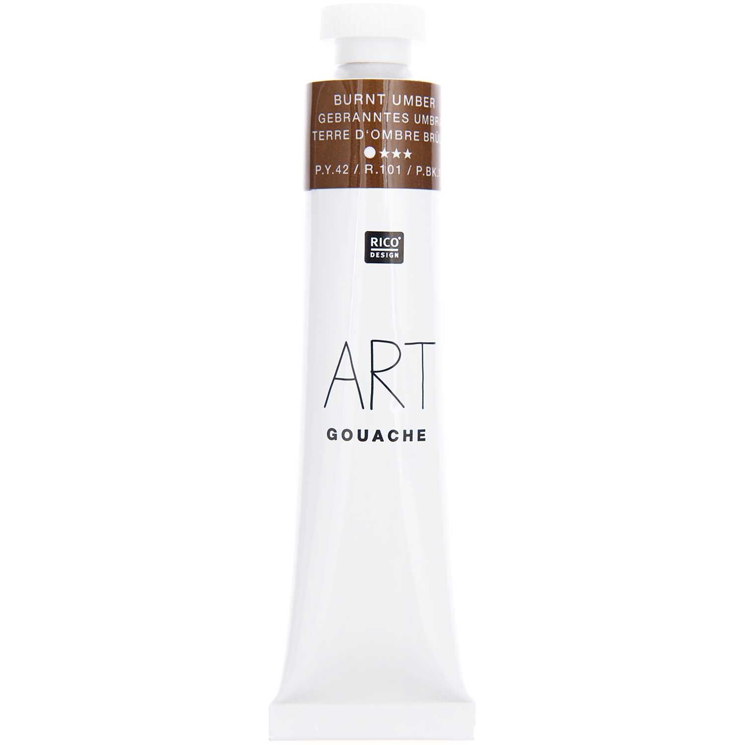 Rico Design ART Gouache 22ml Gebranntes Umbra