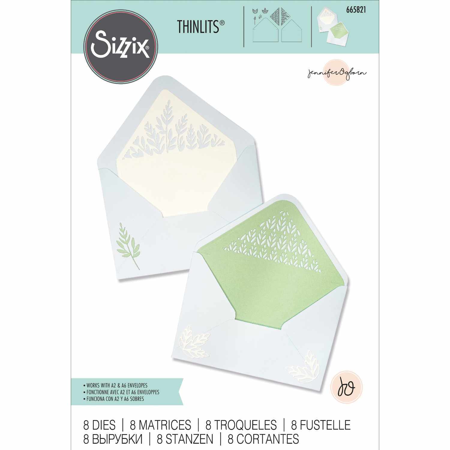 Thinlits Die Botanic Envelope Liners by Jennifer Ogborn Thinlits Die Botanic Envelope Liners by Jennifer Ogborn