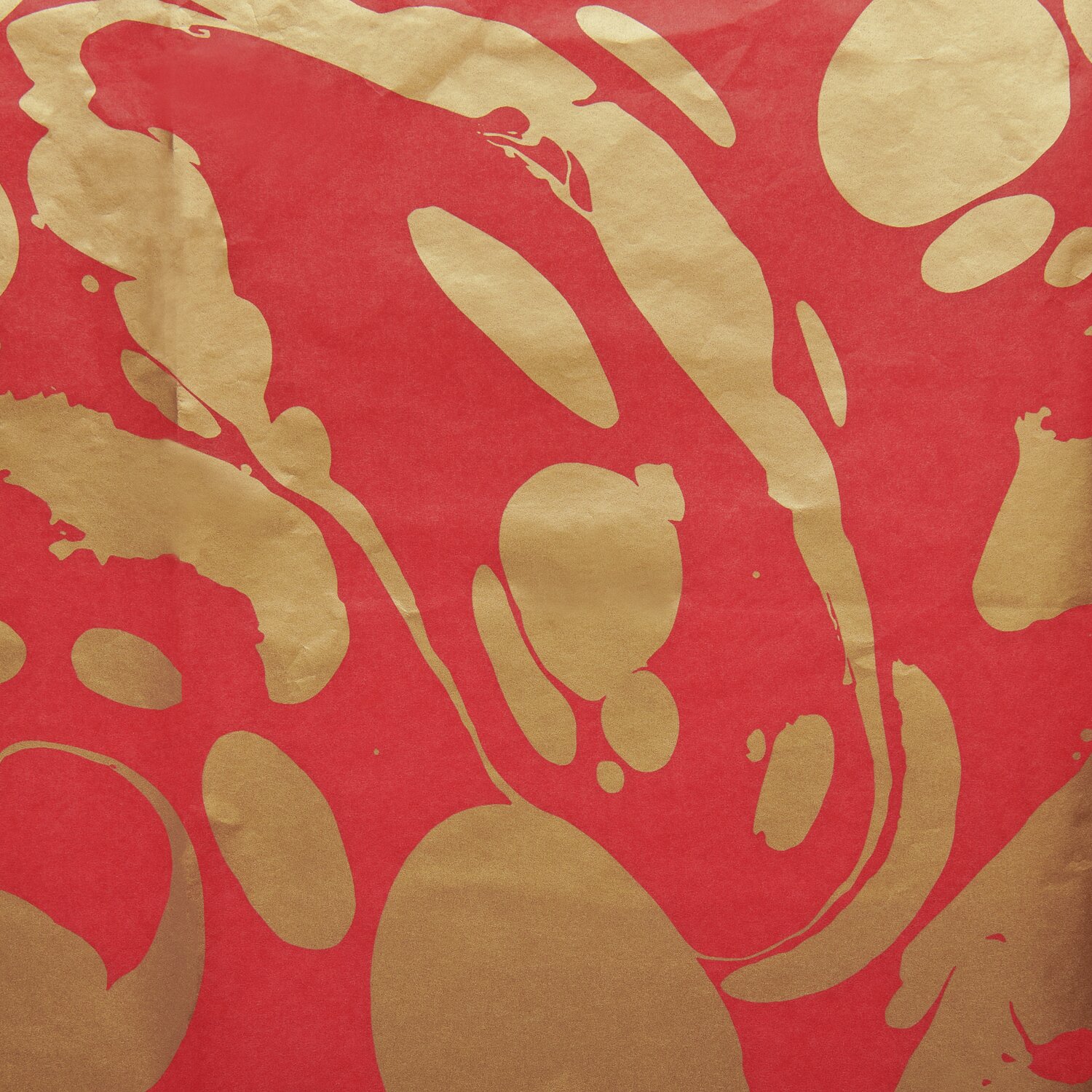 Seidenpapier Marmor 415x50cm  28g/m² Farbe Rot/Gold von Rico Design