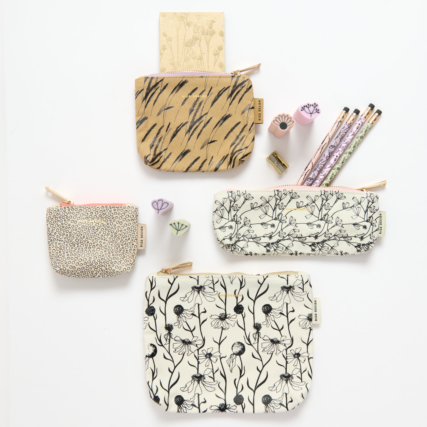 Canvas Etui In the Meadow L 20x15cm von Rico Design