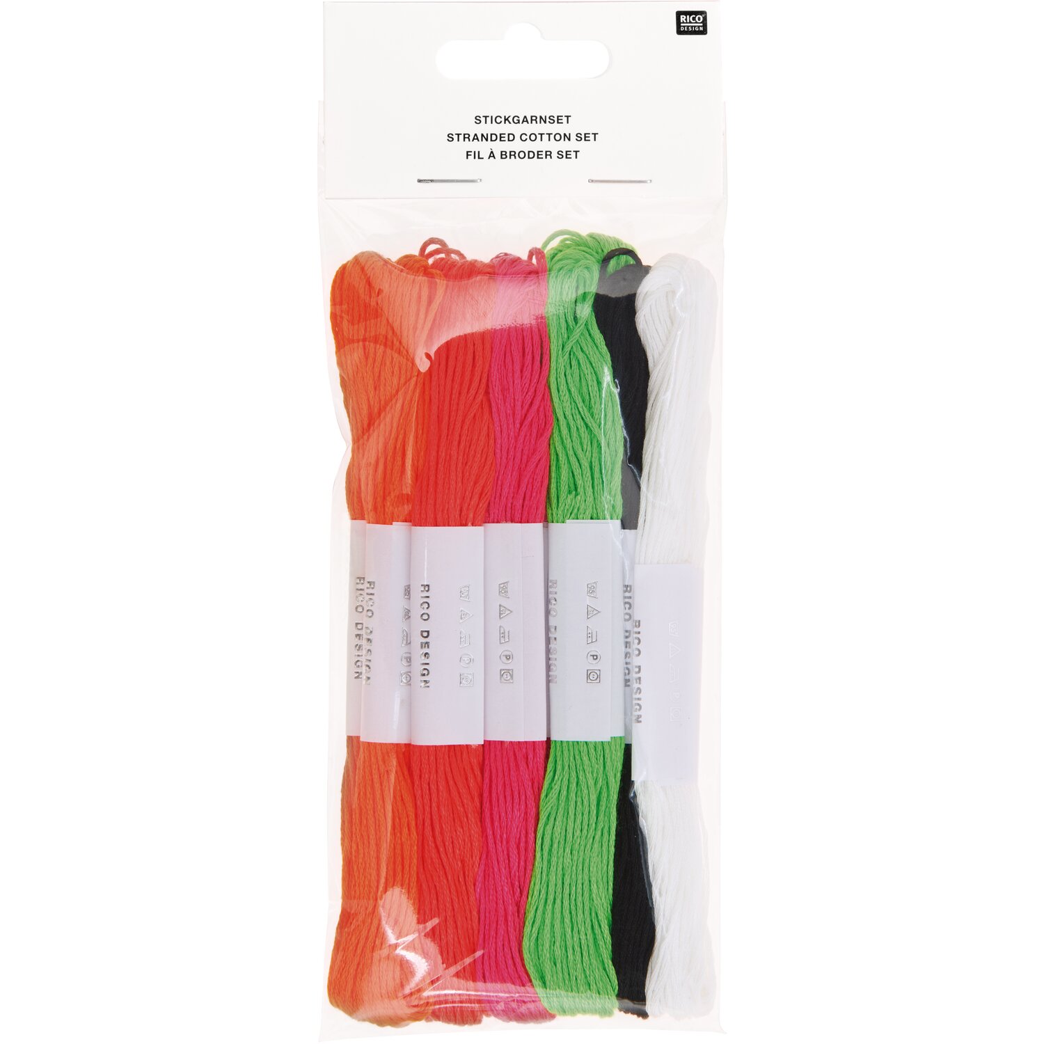 Stickgarn Set Neon 10-teilig von Rico Design