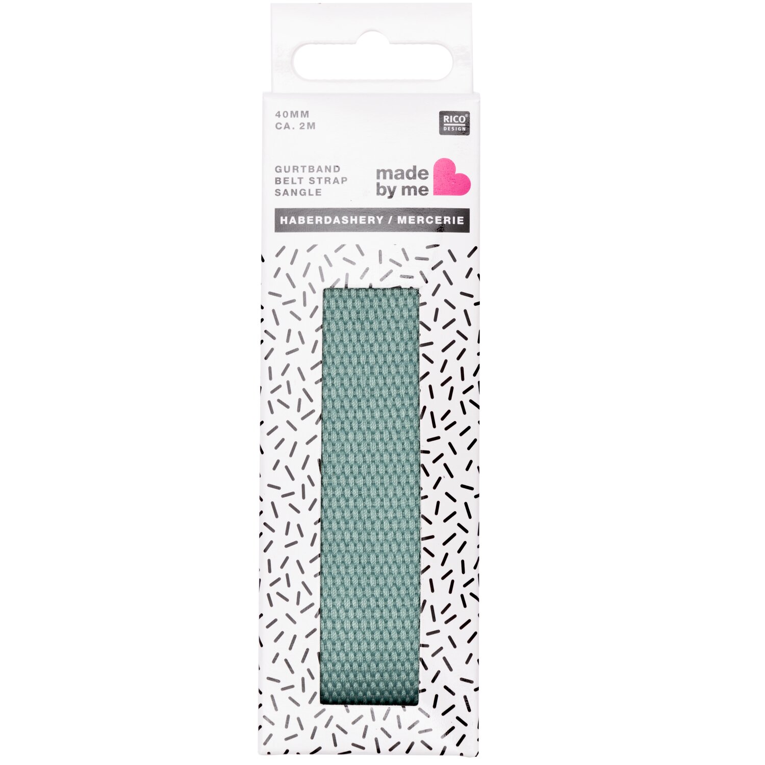 Gurtband 40mm 2m Farbe Reseda von Rico Design