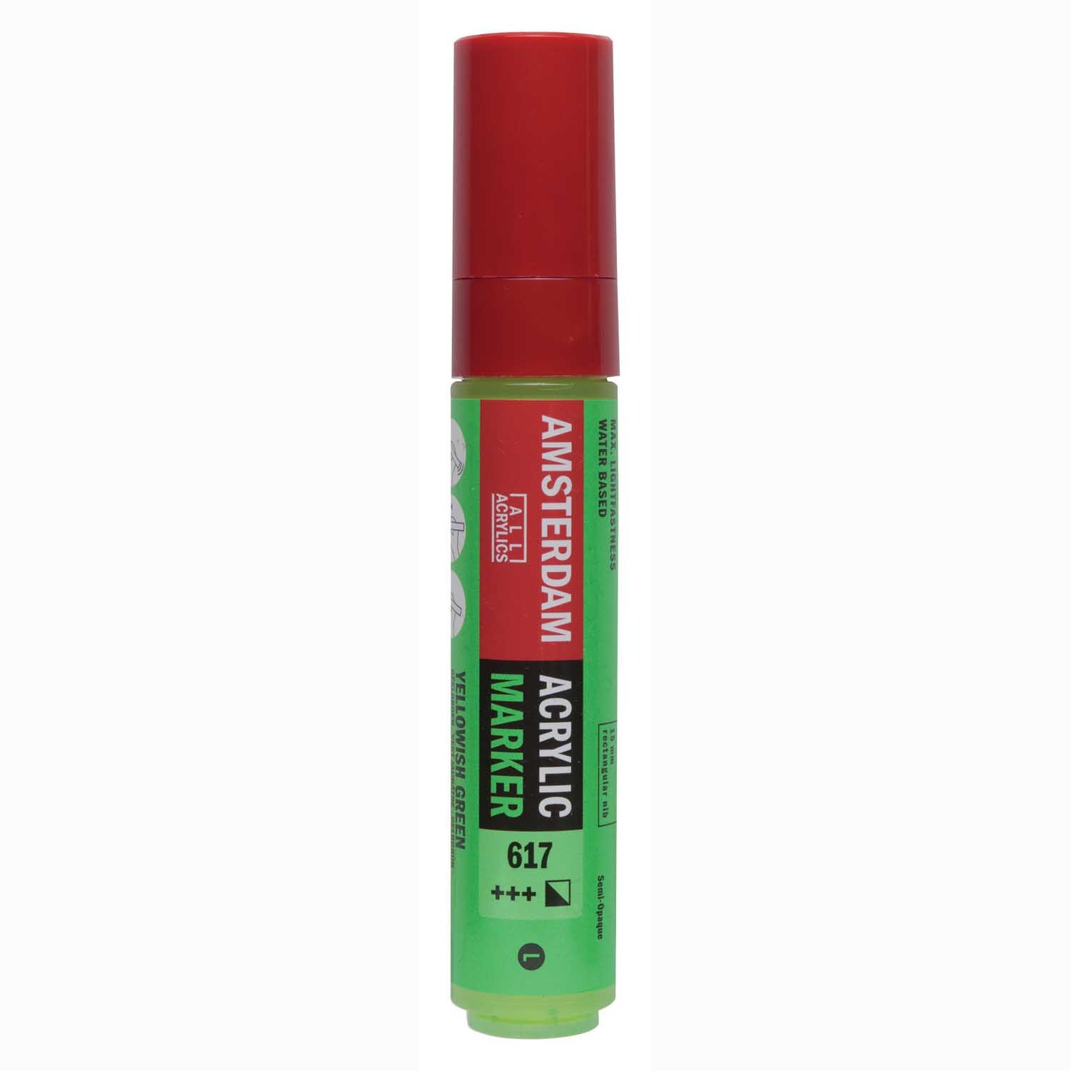 Acrylic Marker 15mm Farbe Gelbgrün von Royal Talens Acrylic Marker 15mm in Gelbgrün von AMSTERDAM, ideal für präzises Zeichnen und kreative Projekte.