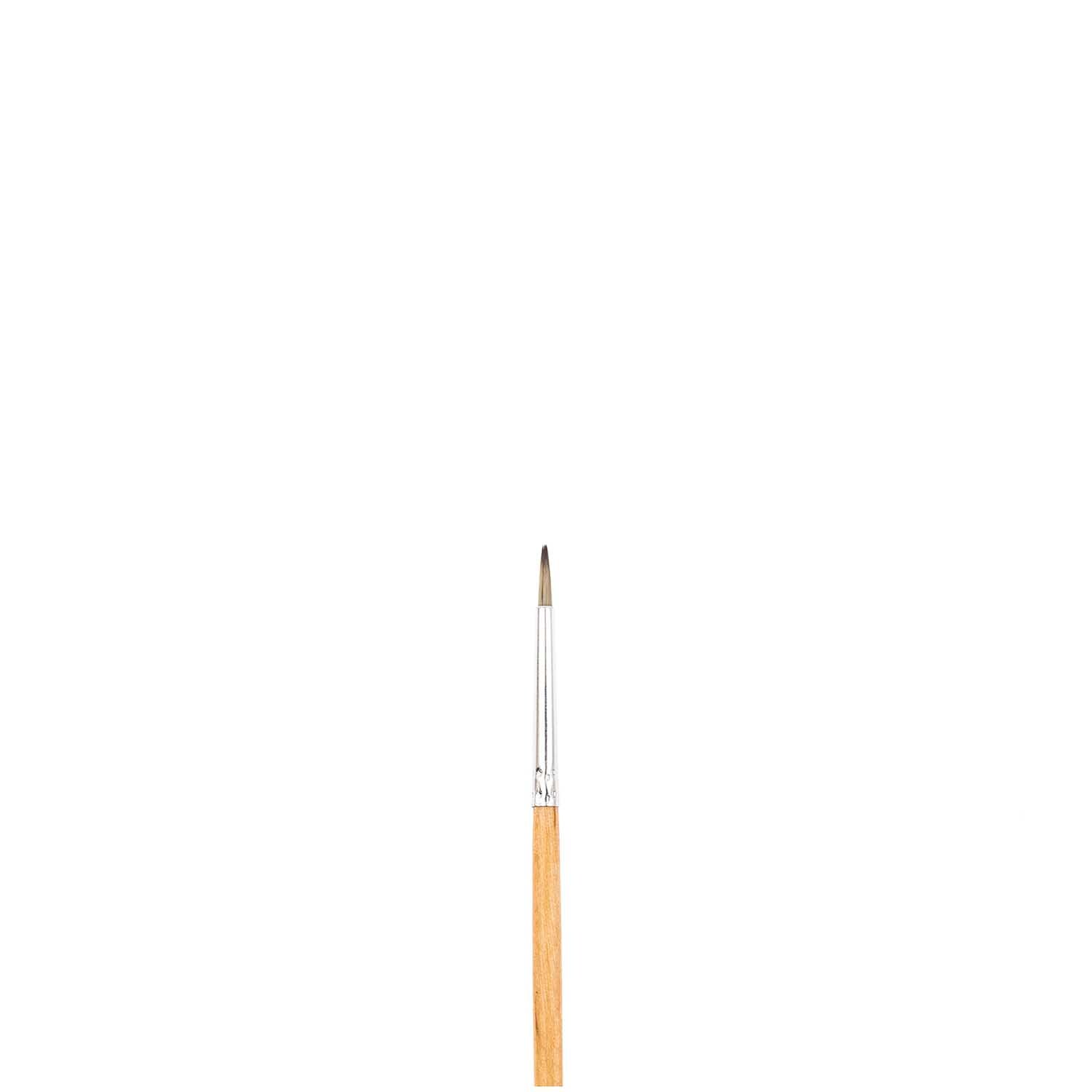 Pinsel Art School Schule & Hobby Synthetic rund mit Holzgriff, ideal für präzises Malen.