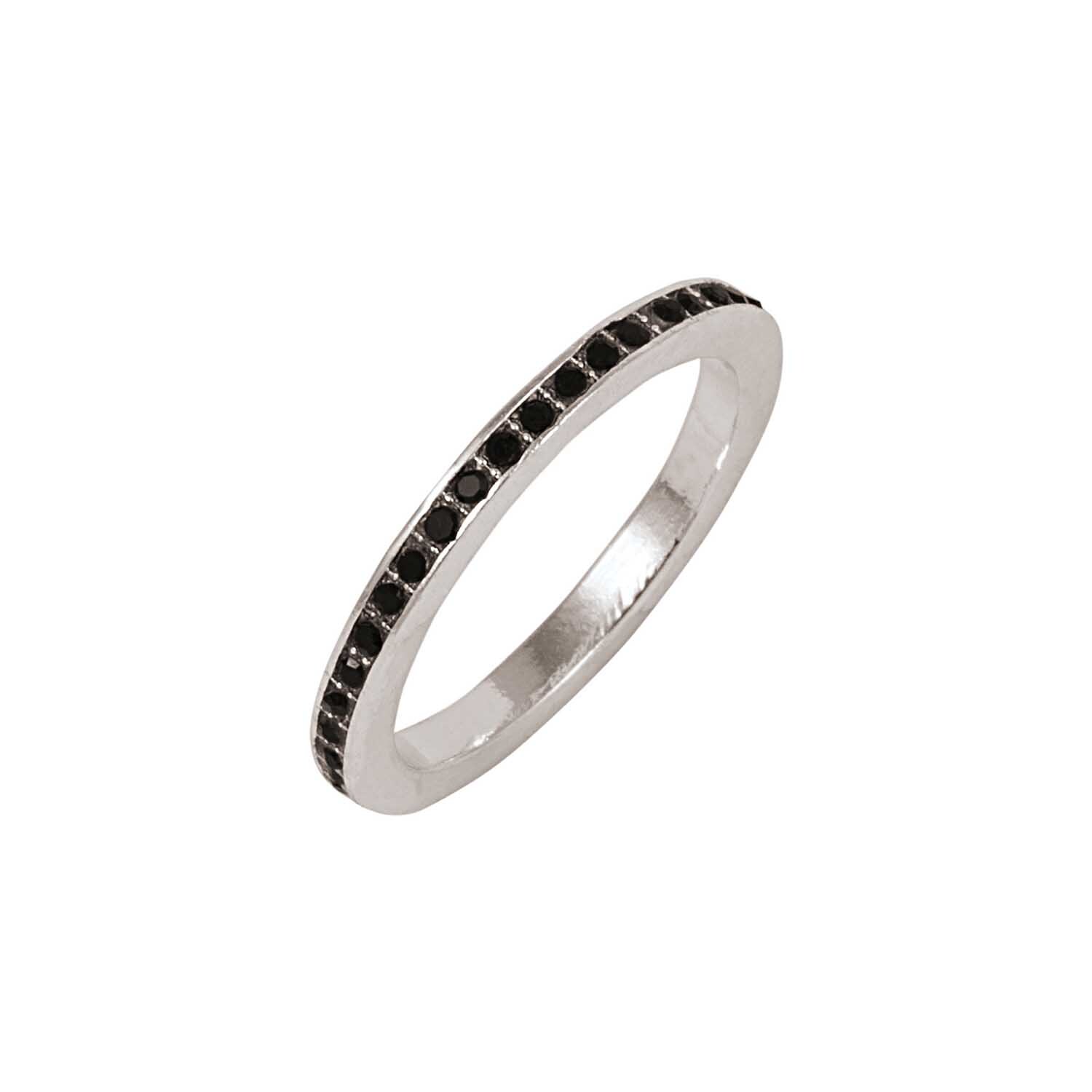 Ring Strass schwarz 16mm