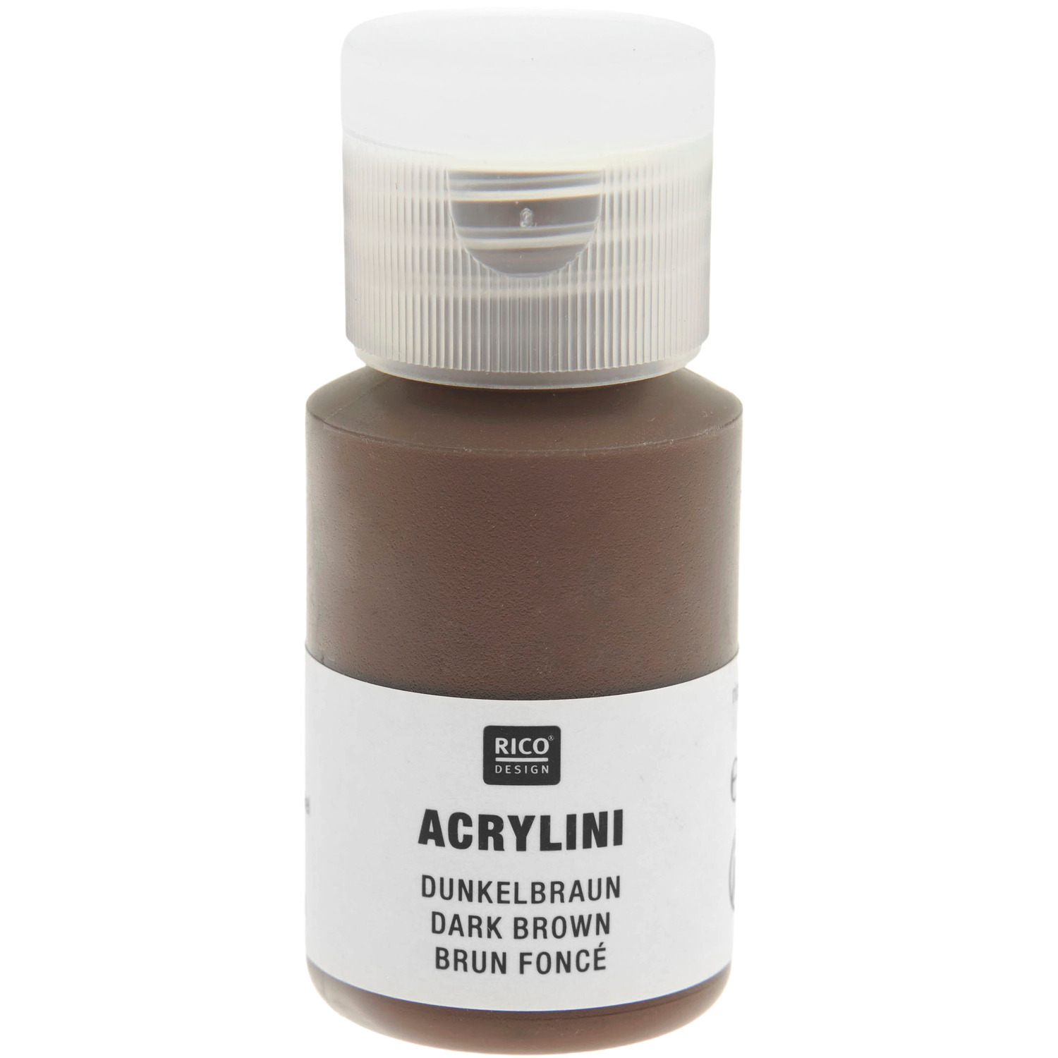 Rico Design Acrylini Acrylfarbe Dunkelbraun