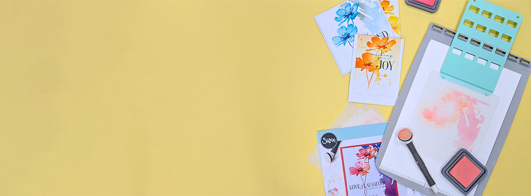 Stencil & Stamp Tool mit Stempelkissen und Schablonen