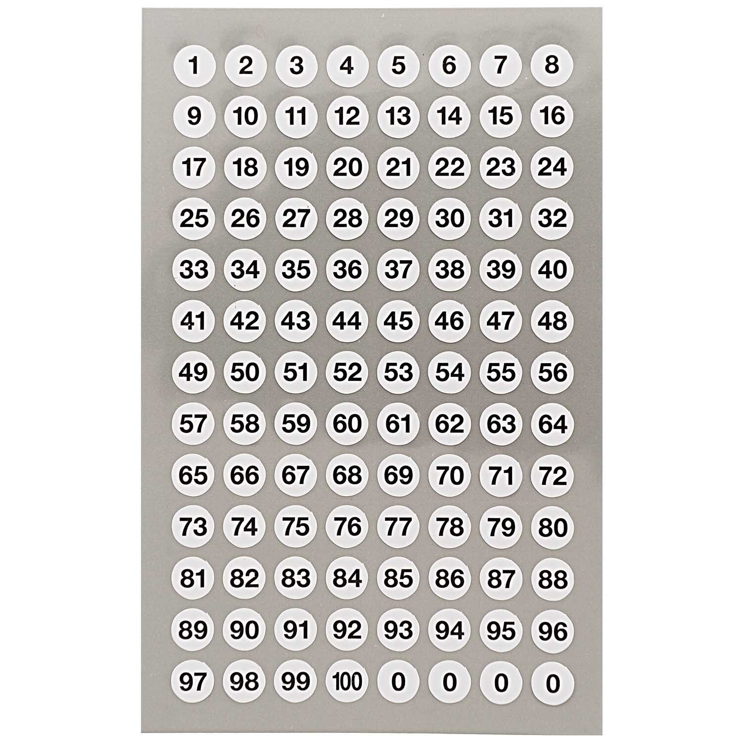 Paper Poetry Office Sticker Punkte weiß mit Zahlen 8,5mm 4 Bogen Paper Poetry Office Sticker Punkte weiß mit Zahlen 8,5mm 4 Bogen